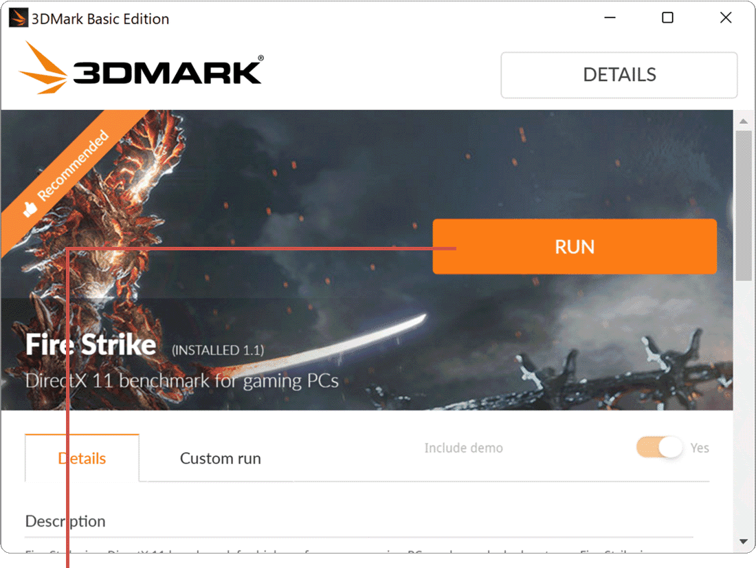 3DMark Demo画面