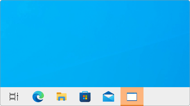 タスクバーが点滅