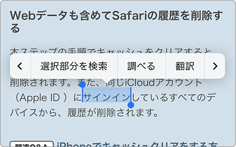 iPhone 辞書 翻訳