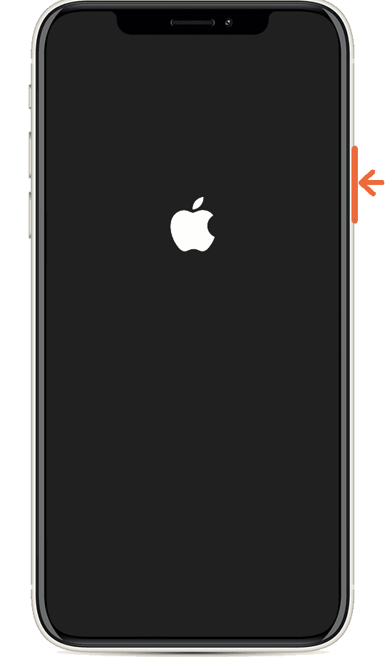 iPhoneが充電できない：強制リセット（手順3）XS以降のモデル