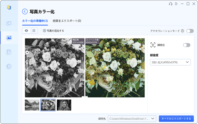 写真のカラー化