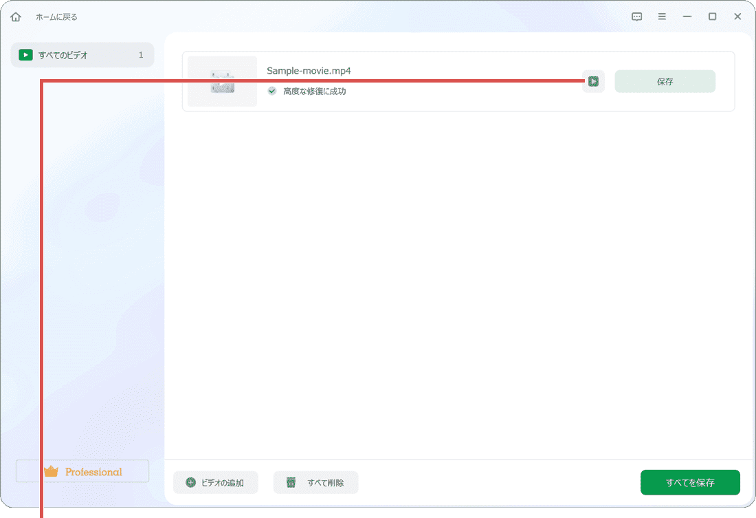 動画を修復:高度な修復方法(手順6)