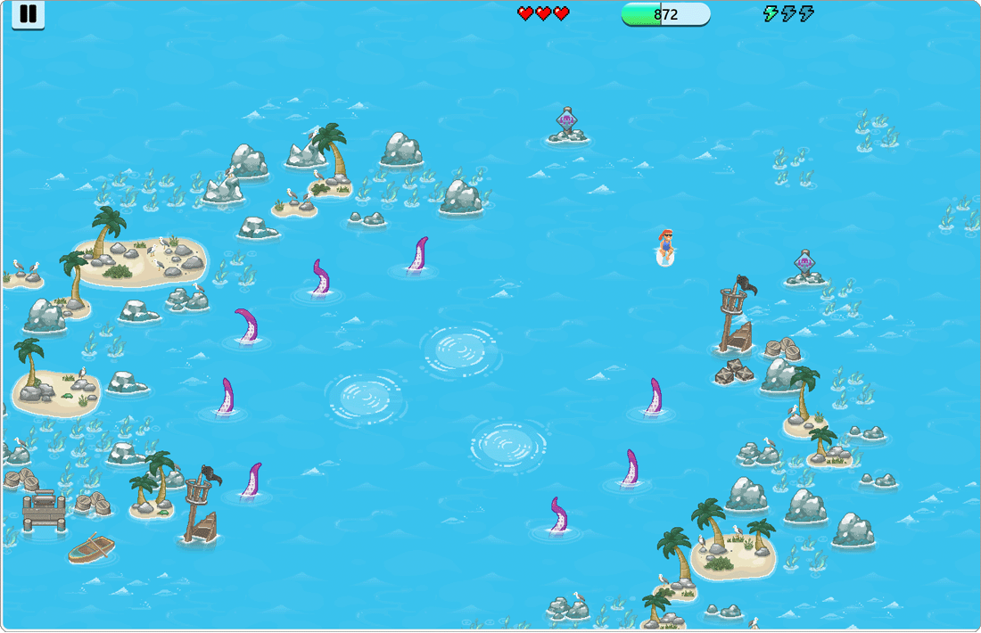 レッツサーフィン：タコに変身する